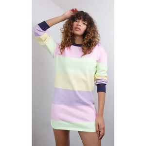 Olivia Rubin Maddie Stripe Sweater Dress Long Sleeve Size Large Women’s